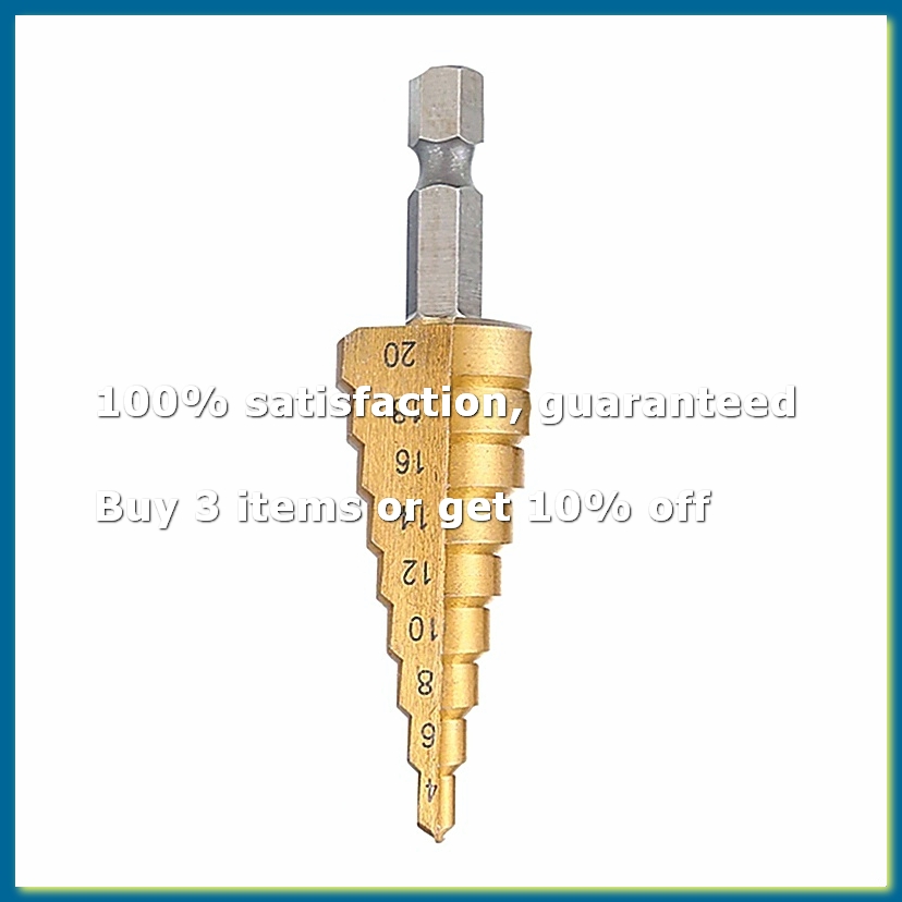 Drill Bits - Broca escalonada HSS de ranura recta