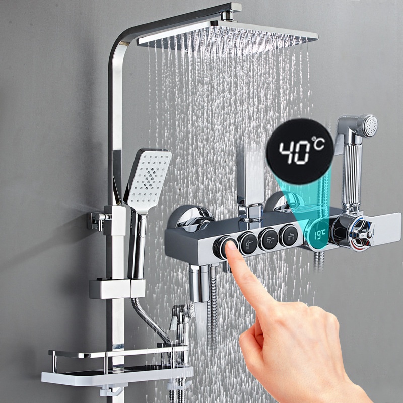 Faucet - Juego de ducha de latón con