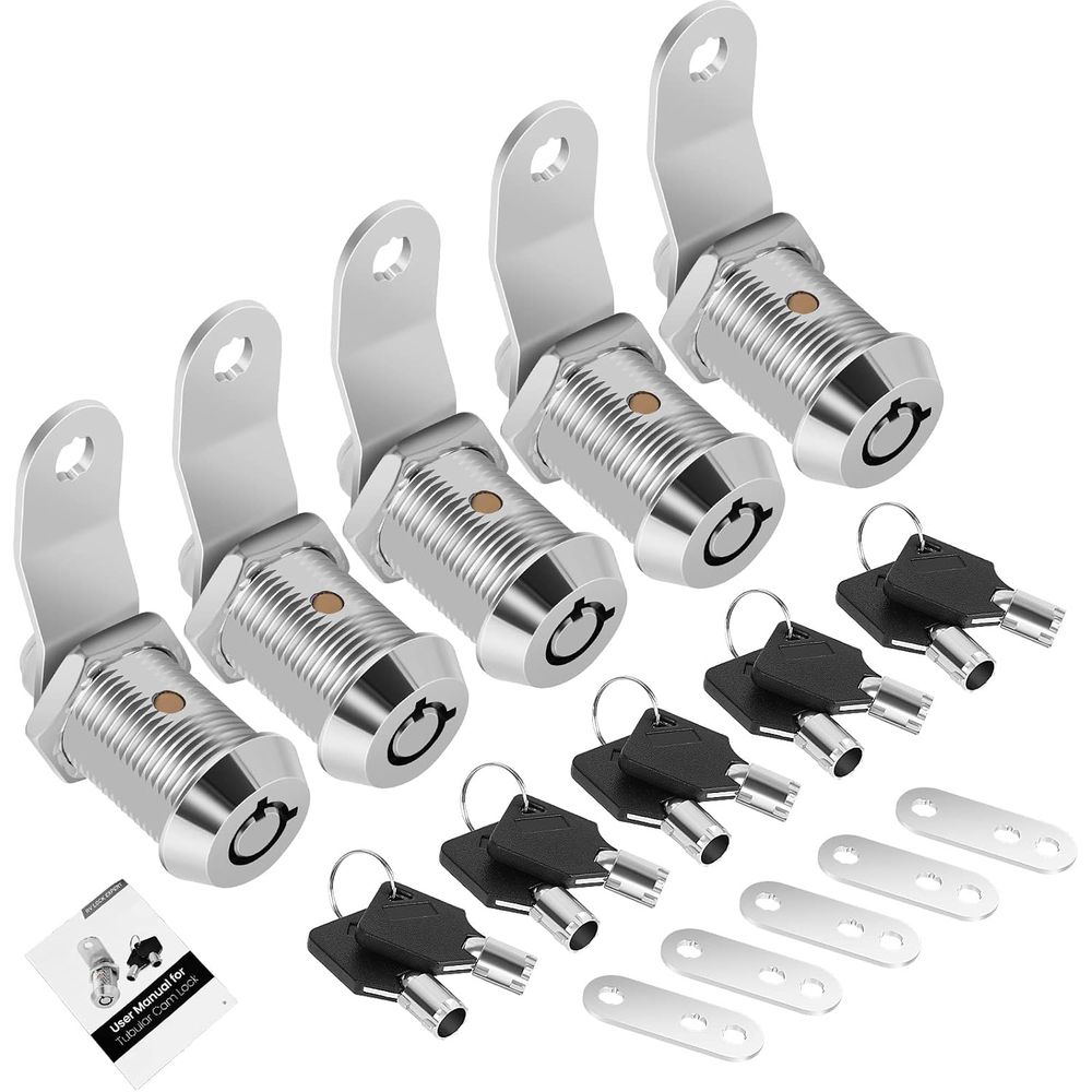 Door Lock - Paquete de 5 cerraduras para gabinetes