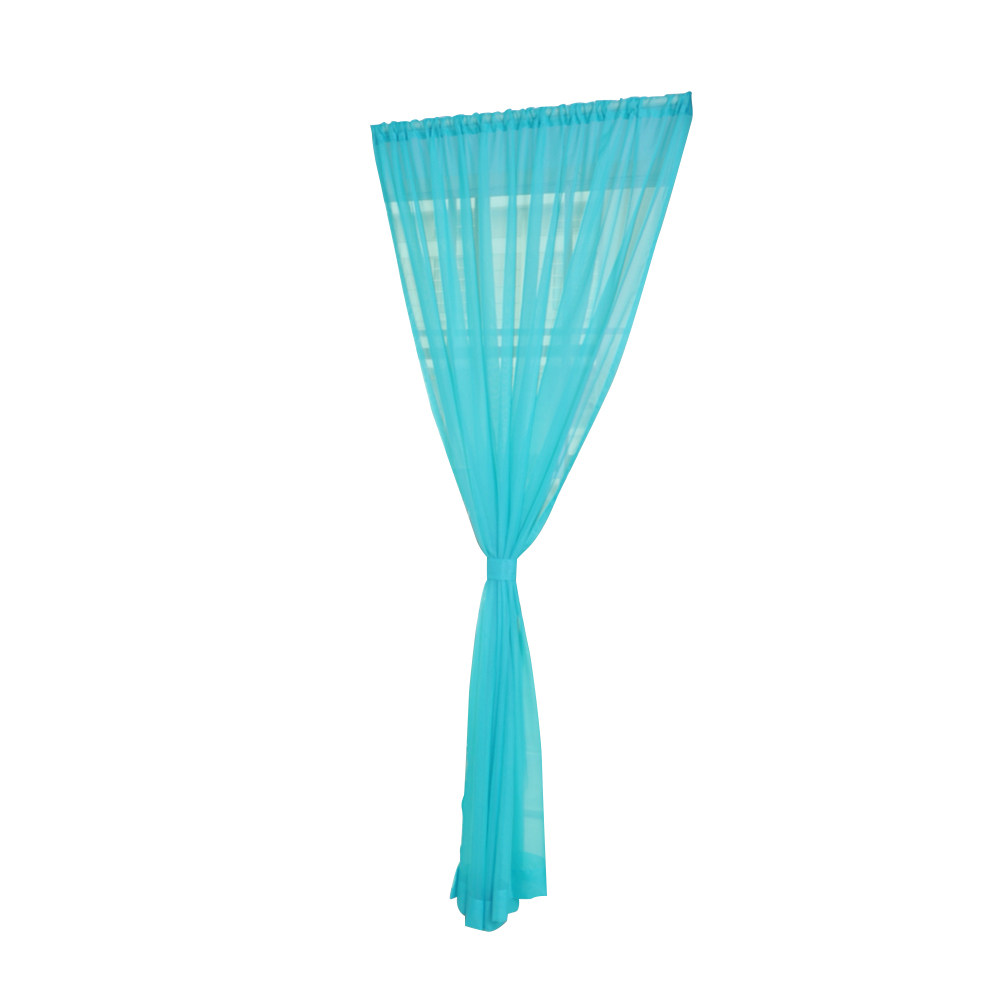 Curtain Rods - Cortina transparente de voile para ventana,