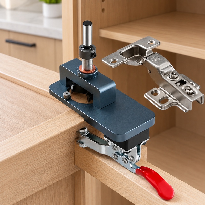 Cabinet Hinges - Abrazadera guía de perforación de precisión