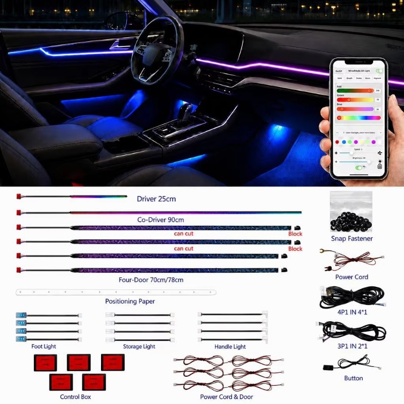 Kit de Iluminación Ambiental p - Door Handle reseña y precio
