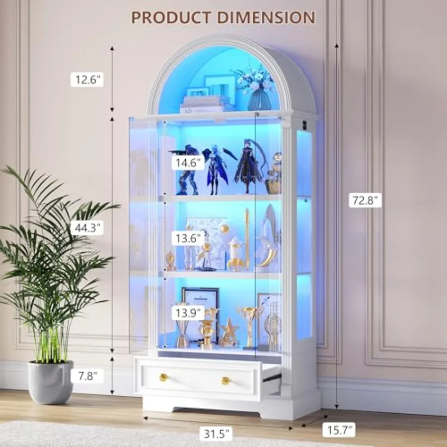 Vitrina con puertas de cristal - Cabinet Hinges reseña y precio