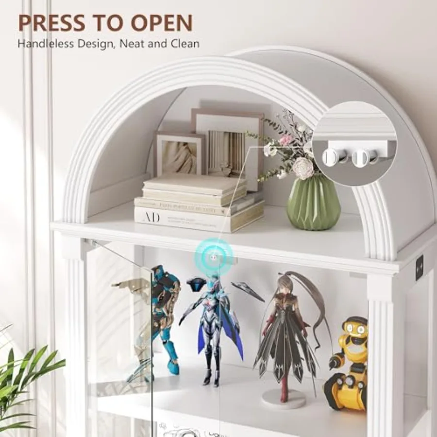 Vitrina con puertas de cristal - Cabinet Hinges reseña y precio