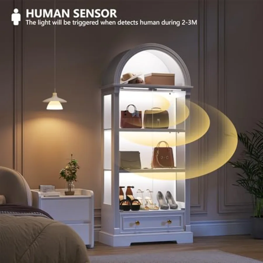 Vitrina con puertas de cristal - Cabinet Hinges reseña y precio