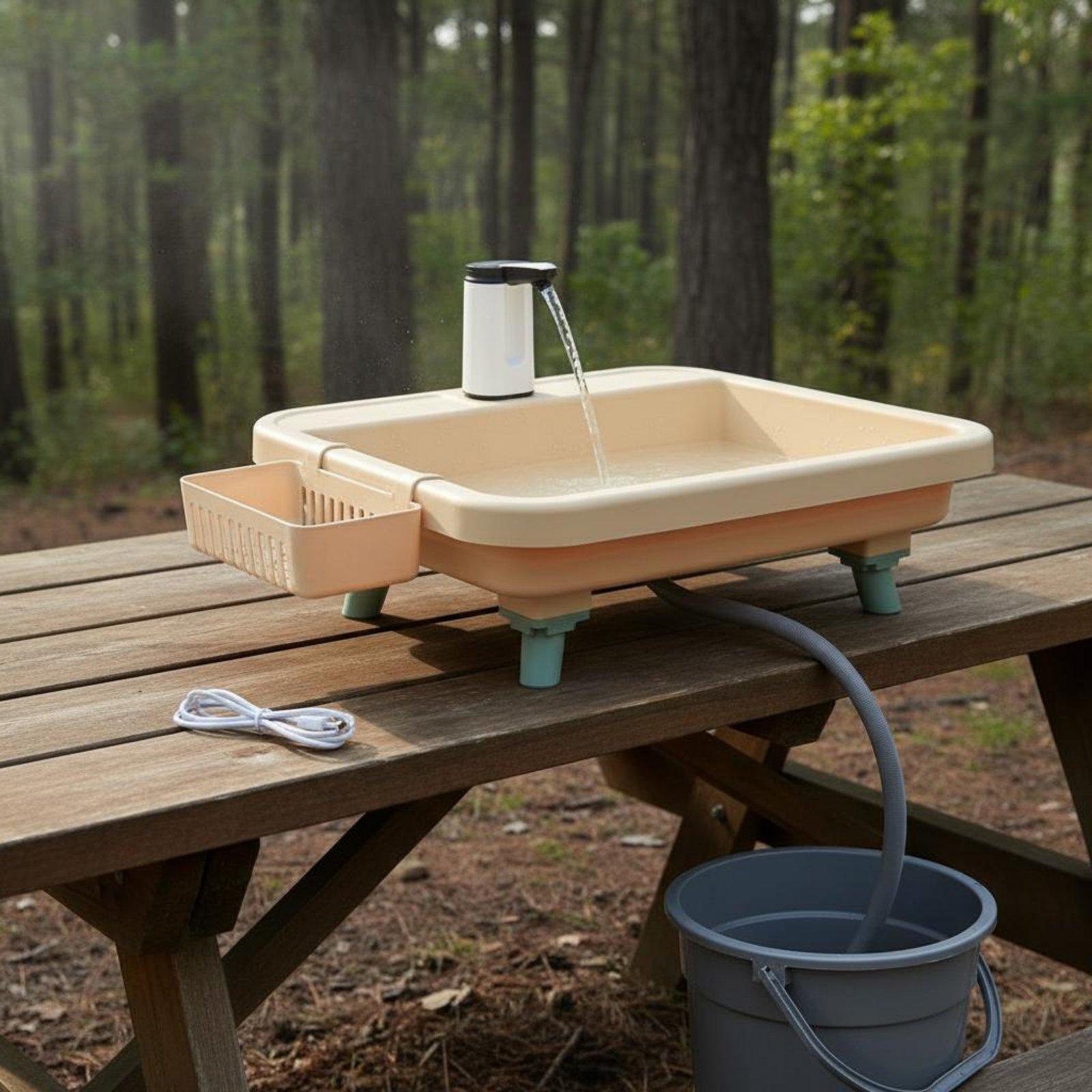 Lavabo Portátil para Acampar a - Faucet reseña y precio