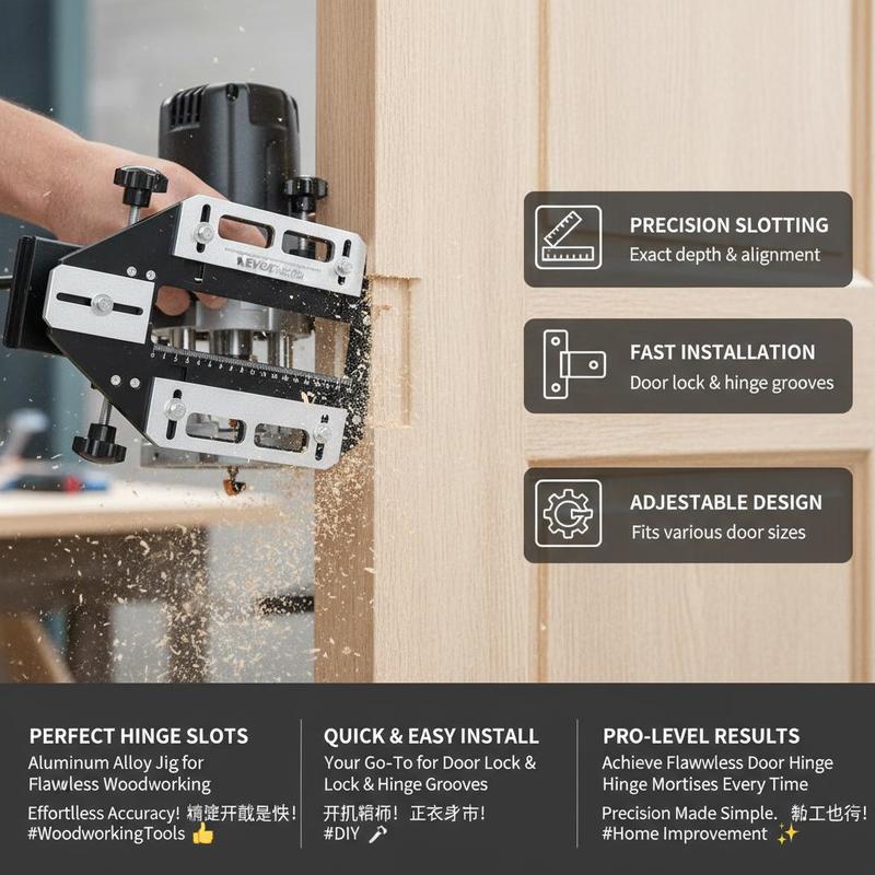 Plantilla de mortaja de aleaci - Door Lock reseña y precio