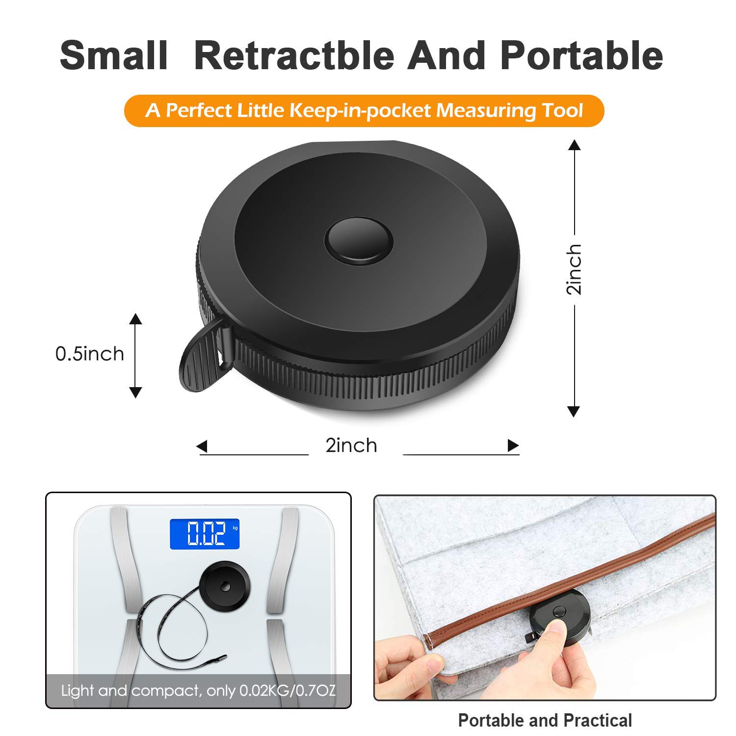 Cinta métrica mini de 150 cm,  - Tape Measure reseña y precio