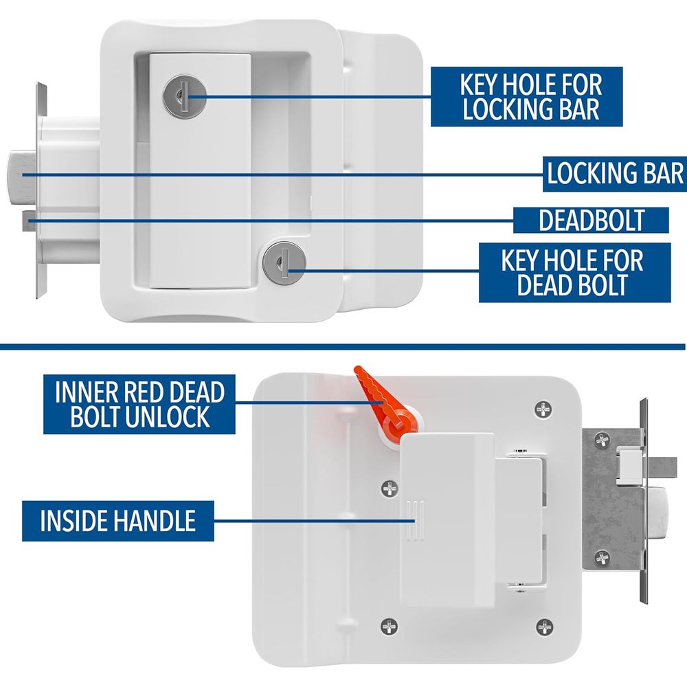 Cerradura de puerta para RV co - Door Lock reseña y precio