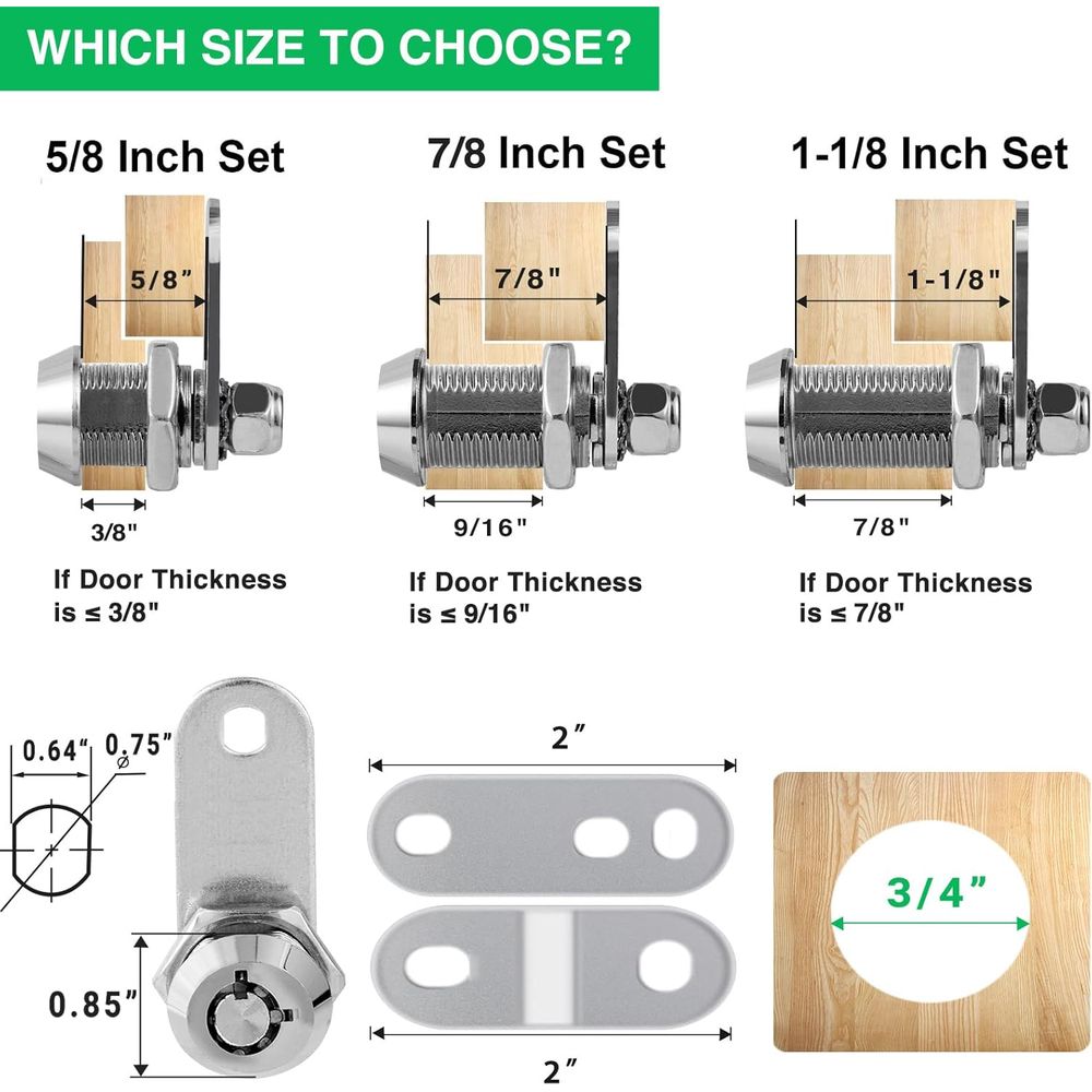 Paquete de 5 cerraduras para g - Door Lock reseña y precio
