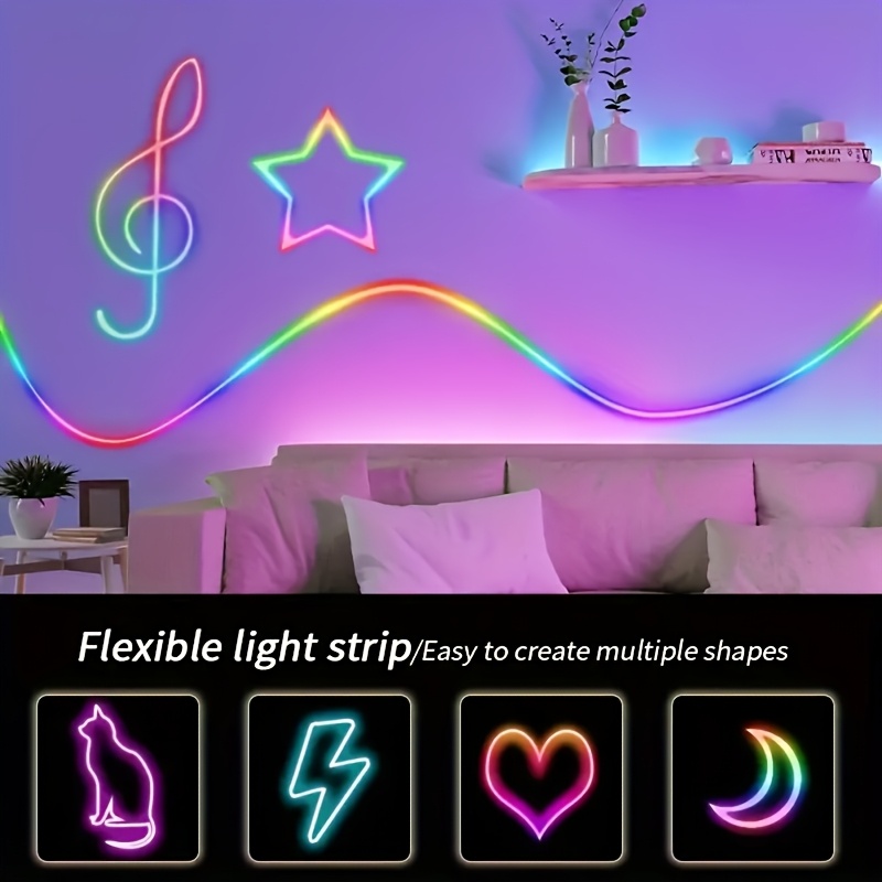 Tira de Luz LED RGBIC Flexible - Led Strip Lights reseña y precio