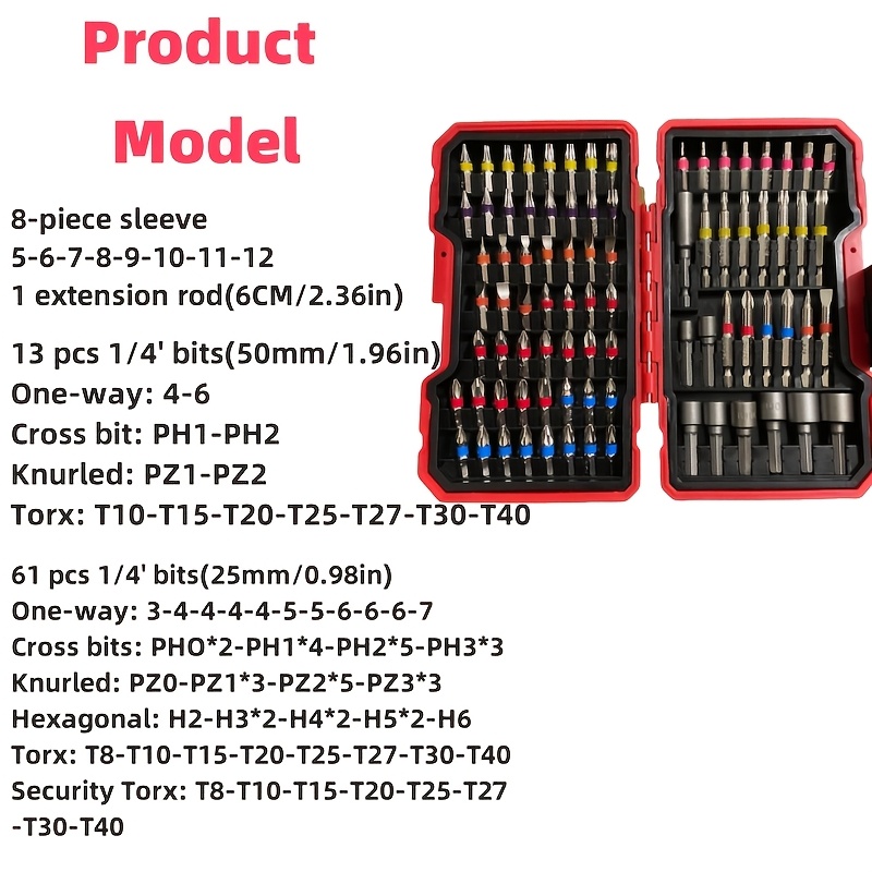 Juego de 83 Puntas para Destor - Drill Bits reseña y precio