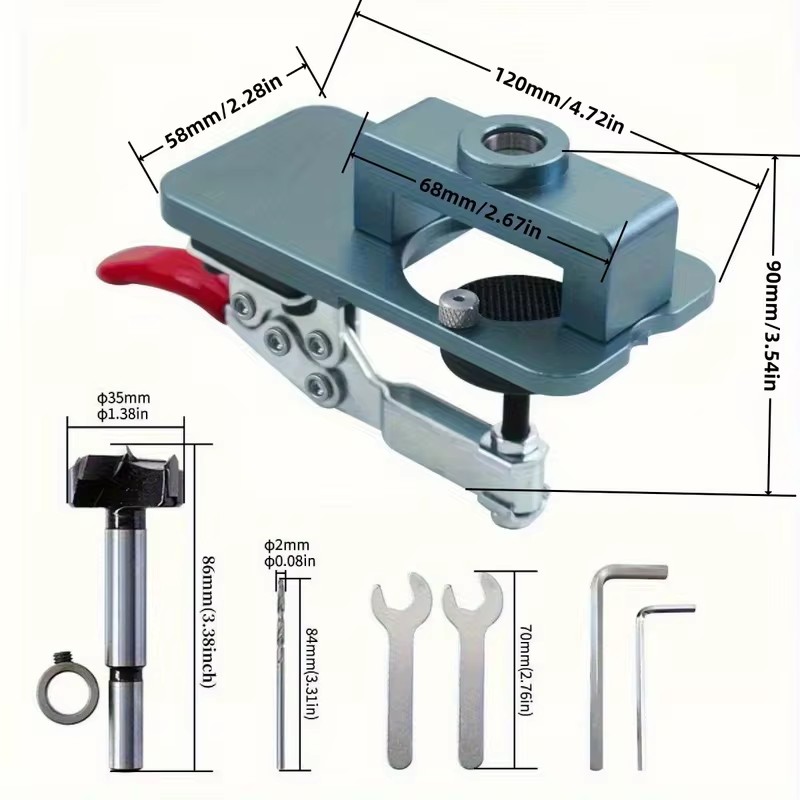 Abrazadera guía de perforación - Cabinet Hinges reseña y precio