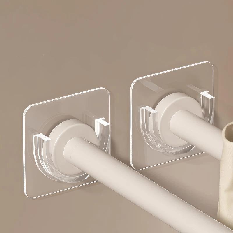 4 Soportes Transparentes Adhes - Curtain Rods reseña y precio