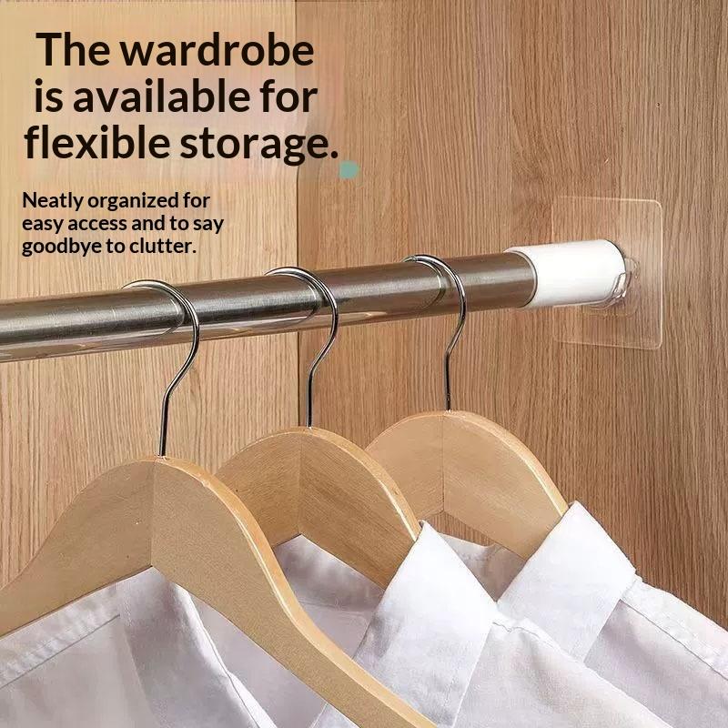 4 Soportes Transparentes Adhes - Curtain Rods reseña y precio