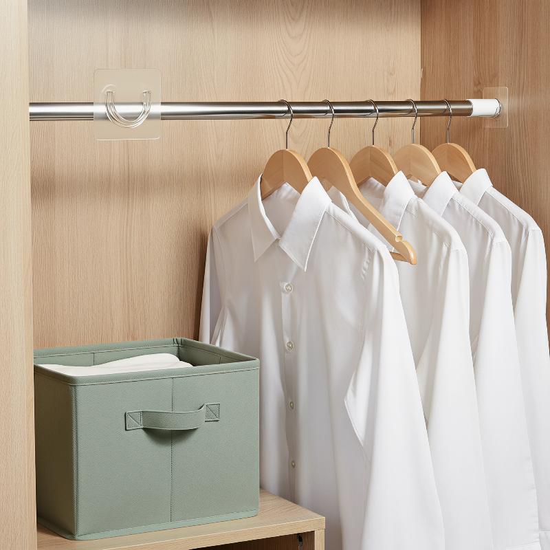 4 ganchos adhesivos transparen - Curtain Rods reseña y precio