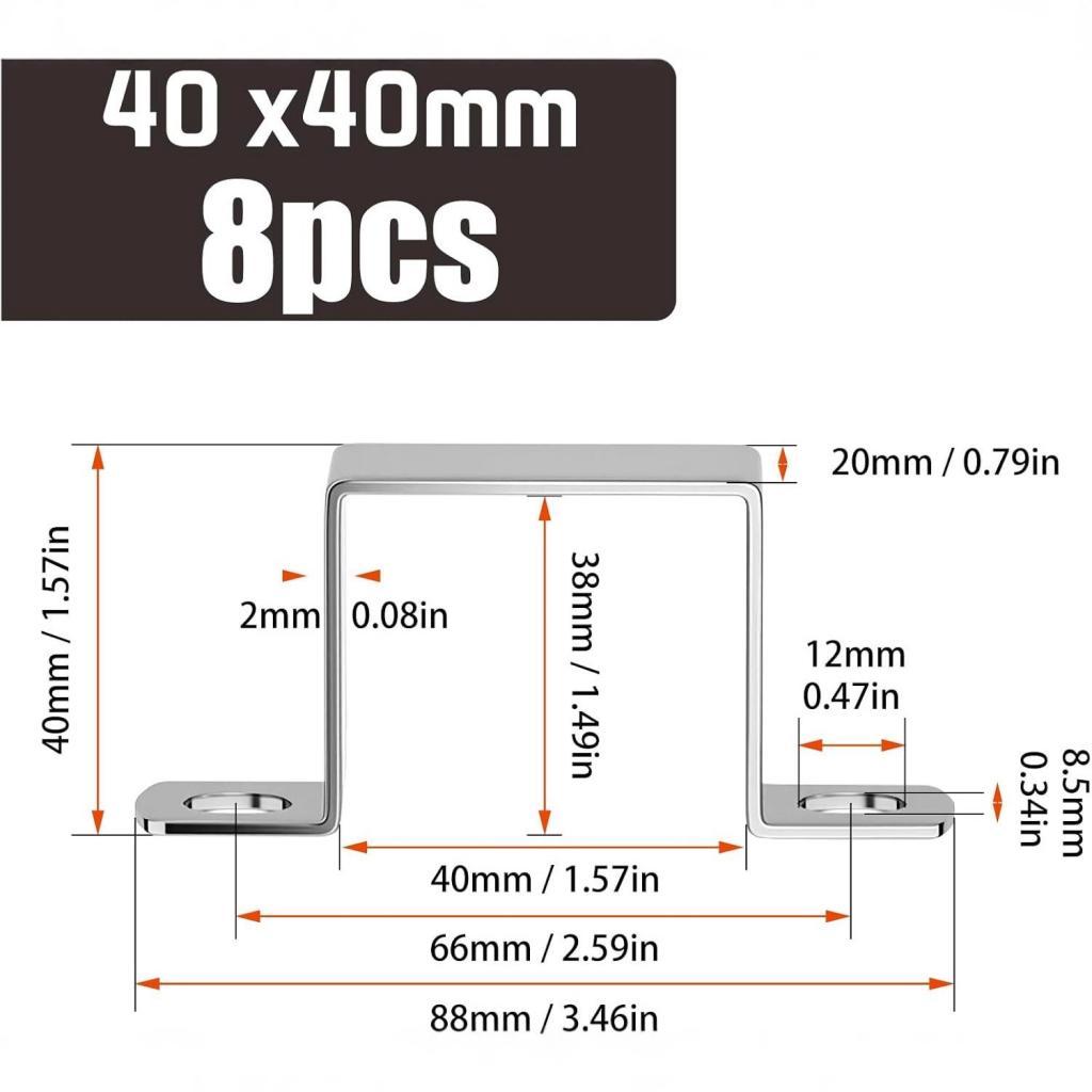 Soporte de Tubo Cuadrado de Ac - Home Improvement Fence reseña y precio