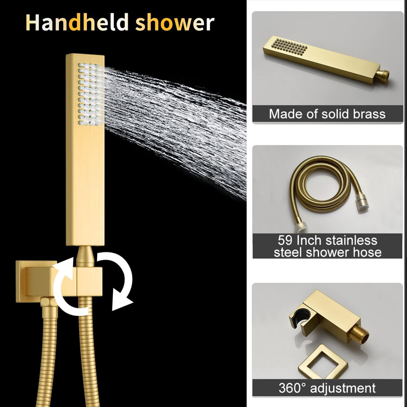Latón Oro pulido Pantalla digi - Faucet reseña y precio