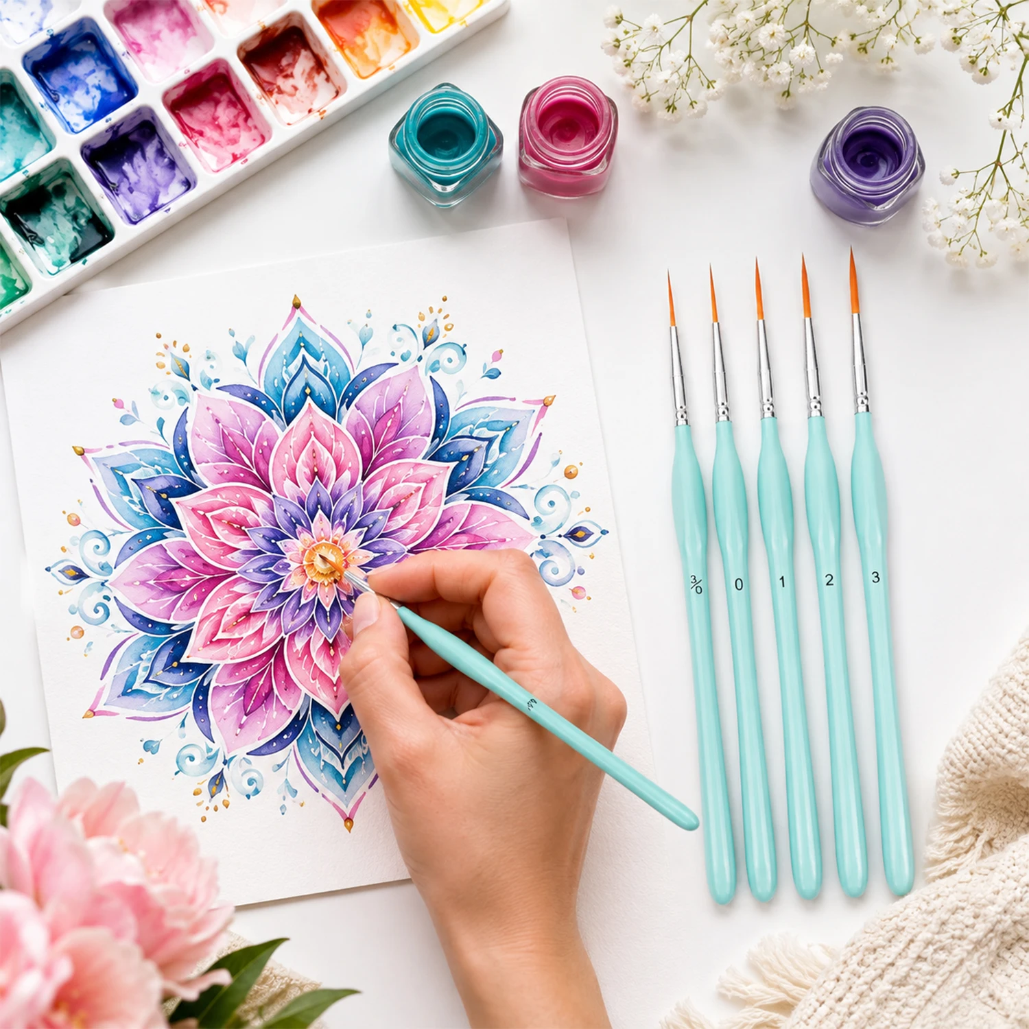 Juego de 6 pinceles de pintura - Paint Brush reseña y precio